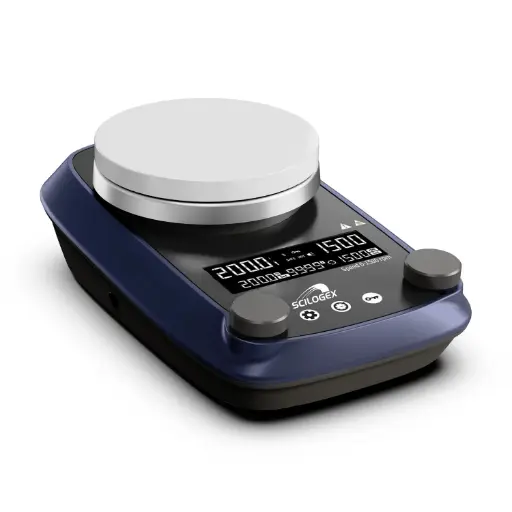 [861551009999] SCILOGEX SCI-5ST LCD Digital 5 in. Circular Magnetic Stirrer, ceramic plate, with Timer, 110V, 50/60Hz US Plug